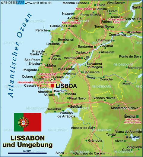 lissabon karte portugal